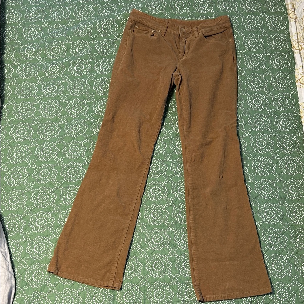 Tory Burch Carmel color corduroys. “Classic Tory Bootcut”. Size 27.